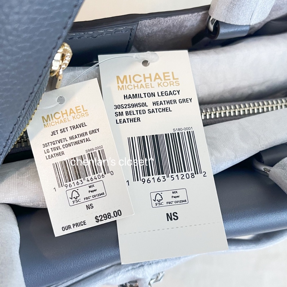 🔥NeW! Michael Kors Hamilton Legacy Small Belted Satchel And Wallet - Picture 12 of 12